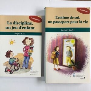 Lot de 2 livres des Éditions Sainte-Justine - Estime de soi - Discipline